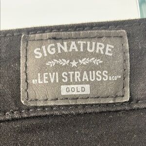Levi Strauss Signature Black Straight Leg Jeans